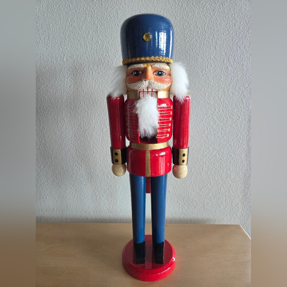 Solid Wood Nutcracker, 15 Inch
